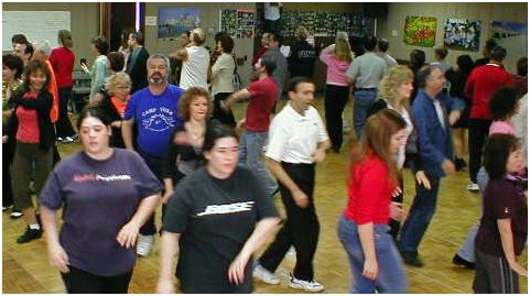 Yoni Carr's group class in Israeli Folk Dancing